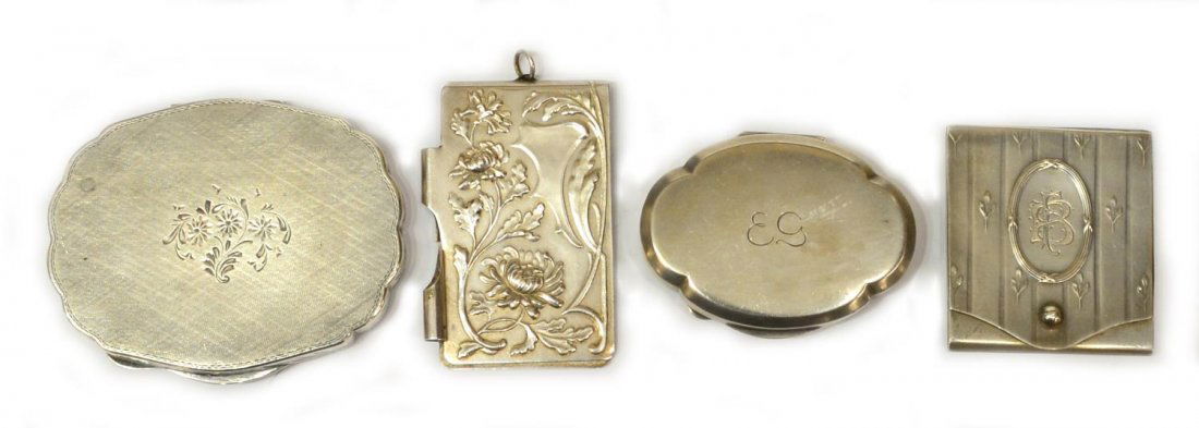 (4) ITALIAN 800 SILVER REPOUSSE BOXES, NOTE HOLDER (1 of 5)