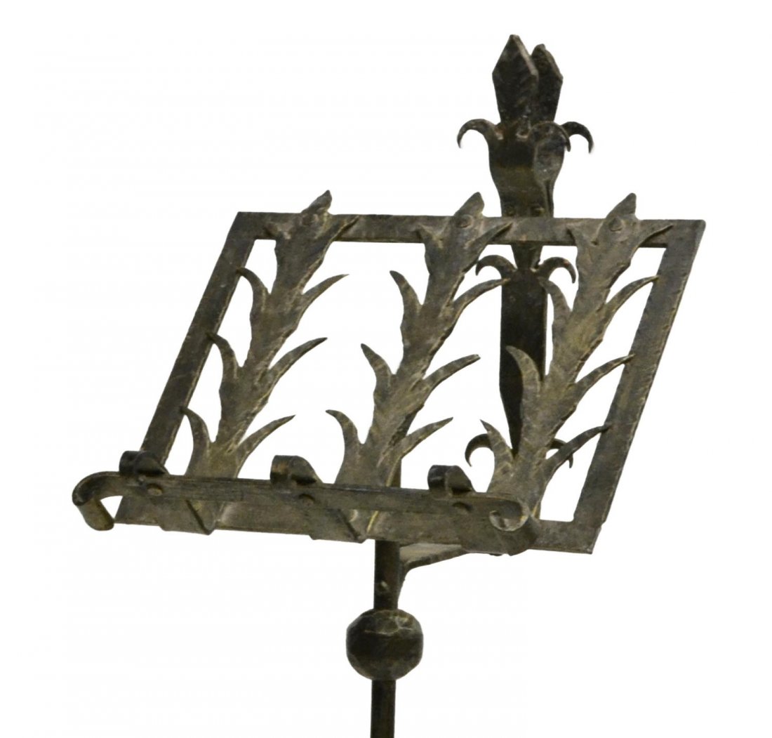 SPANISH WROUGHT IRON LECTERN OR MUSIC STAND (1 of 3)