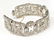 FINE ESTATE ART DECO PLATINUM & DIAMOND BRACELET - 2