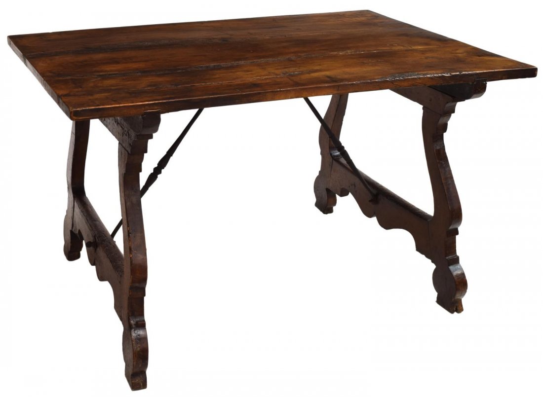 SPANISH BAROQUE STYLE WORK OR DINING TABLE (1 of 2)