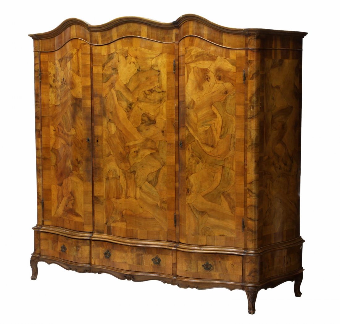 ITALIAN LOUIS XV STYLE PATCHWORK ARMOIRE (1 of 3)