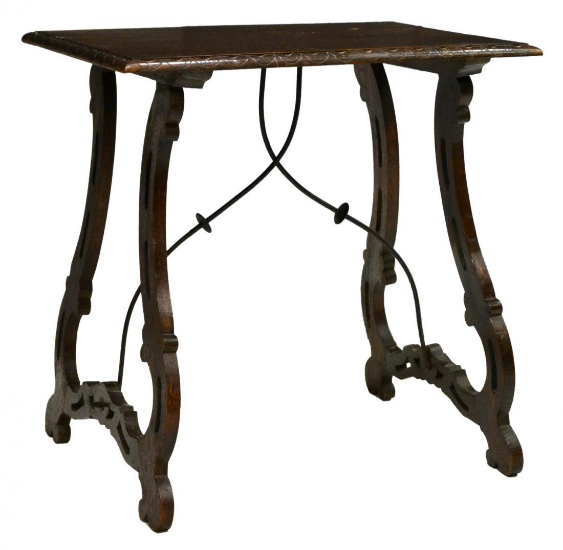 SPANISH OAK ACCENT TABLE (1 of 2)