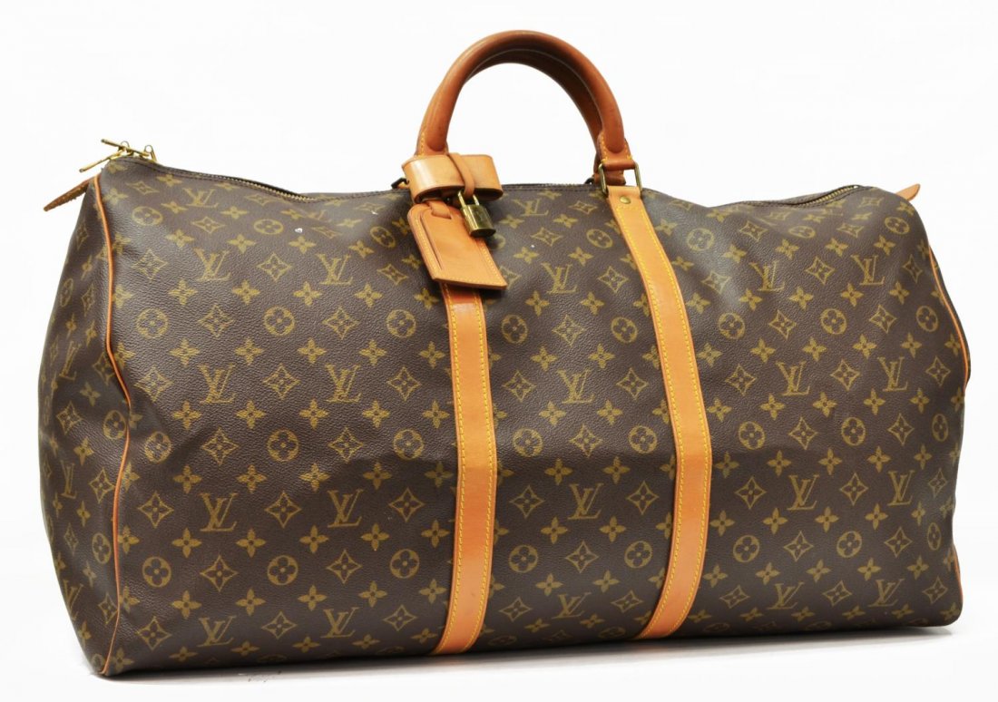 LOUIS VUITTON MONOGRAM KEEPALL 60 TRAVELING DUFFLE (1 of 5)