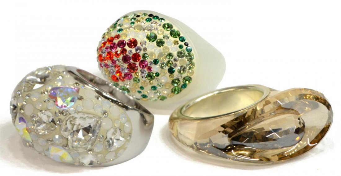 SWAROVSKI CRYSTAL RINGS, NEW IN BOX (1 of 5)