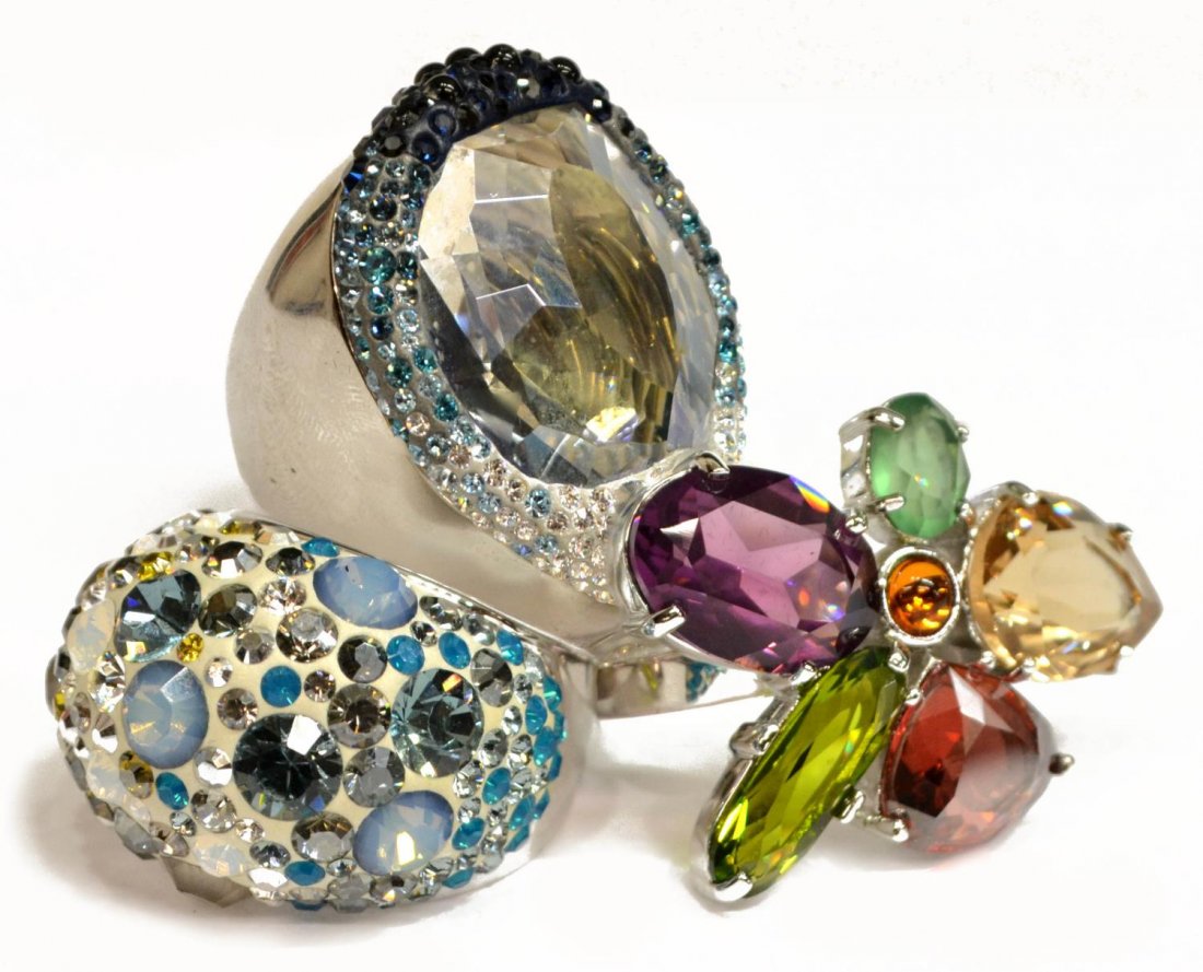SWAROVSKI CRYSTAL RINGS, NEW IN BOX (1 of 5)