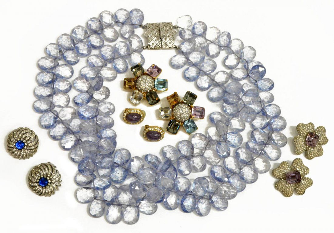 GROUP OF CINER SIGNED PASTEL COSTUME JEWELRY (1 of 4)