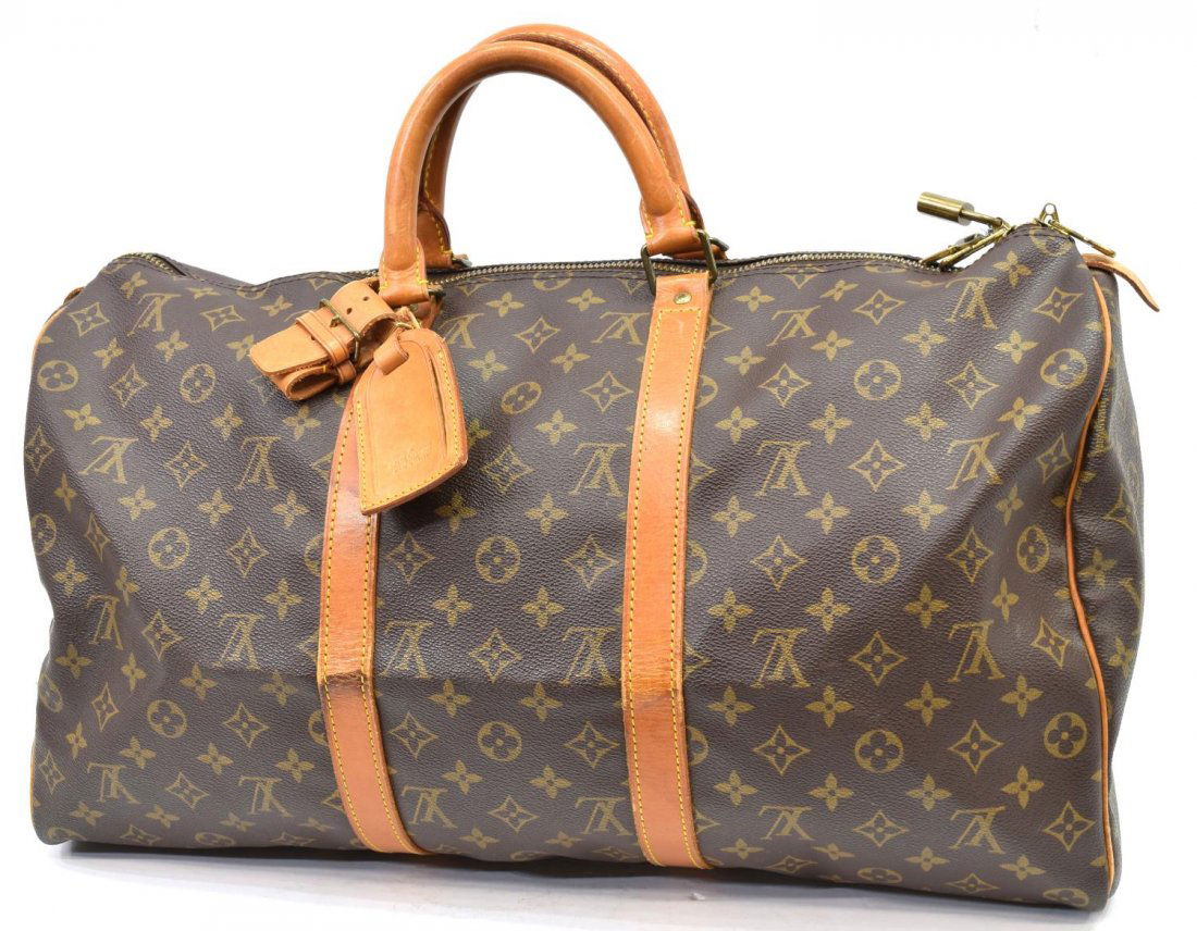 LOUIS VUITTON MONOGRAM KEEPALL 50 TRAVELING DUFFLE (1 of 4)