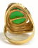 LADIES 14K GOLD, CRYSOPHRASE & DIAMOND ESTATE RING - 4