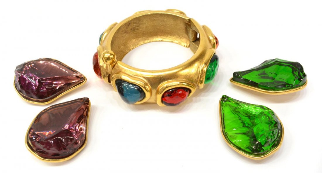 GROUP OF YVES SAINT LAURENT COSTUME JEWELRY (1 of 7)