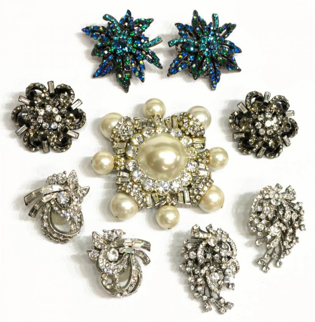 JOSE & MARIA BARRERA RHINESTONE JEWELRY GROUP (1 of 4)