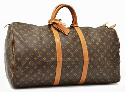 Louis Vuitton NBA Brown And White Monogram Canvas Keepall Bandouliere 55  Gold Hardware, 2020 Available For Immediate Sale At Sotheby's