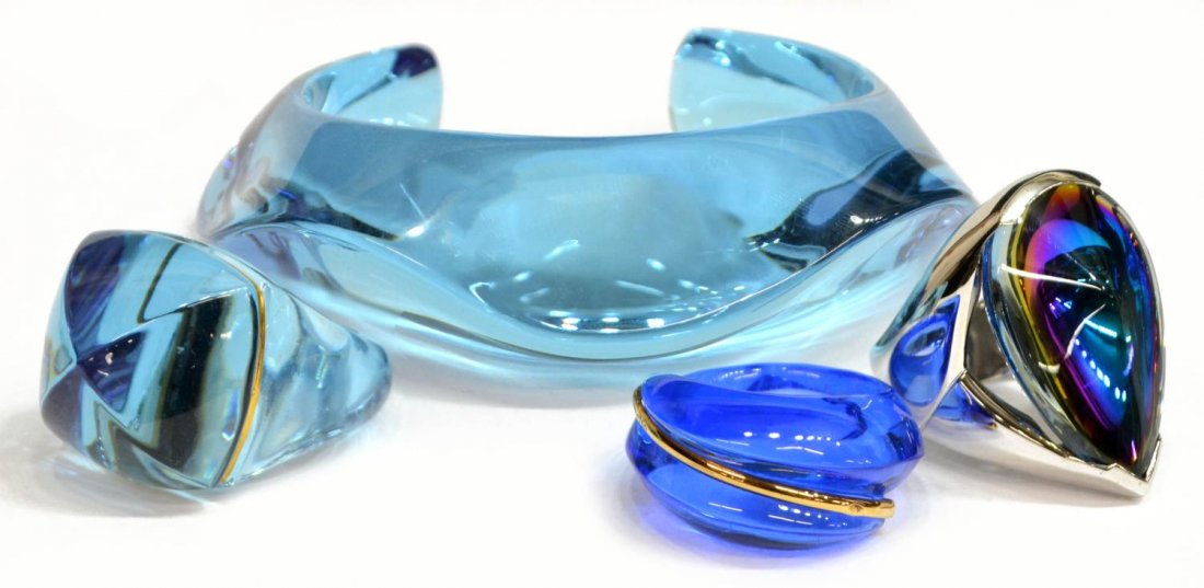 BACCARAT ART CRYSTAL, 18KT, 925 JEWERLY GROUP (1 of 4)