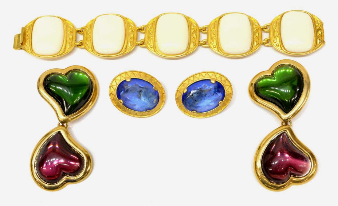 GROUP OF YVES SAINT LAURENT COSTUME JEWELRY (1 of 8)