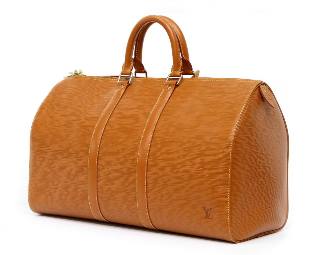 LOUIS VUITTON 'KEEPALL 45' EPI LEATHER DUFFLE BAG (1 of 4)