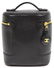 CHANEL BLACK GRAINED LEATHER COSMETIC BAG - 2