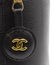 CHANEL BLACK GRAINED LEATHER COSMETIC BAG - 3