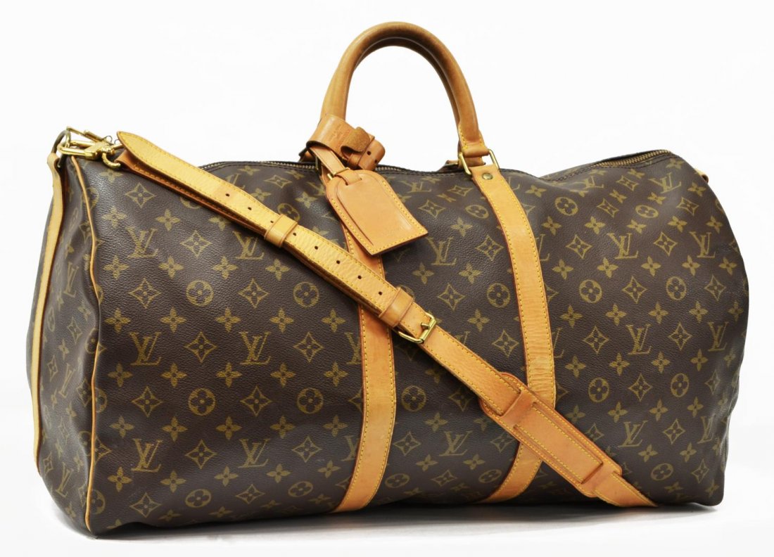 LOUIS VUITTON MONOGRAM KEEPALL 55 TRAVELING DUFFLE (1 of 5)