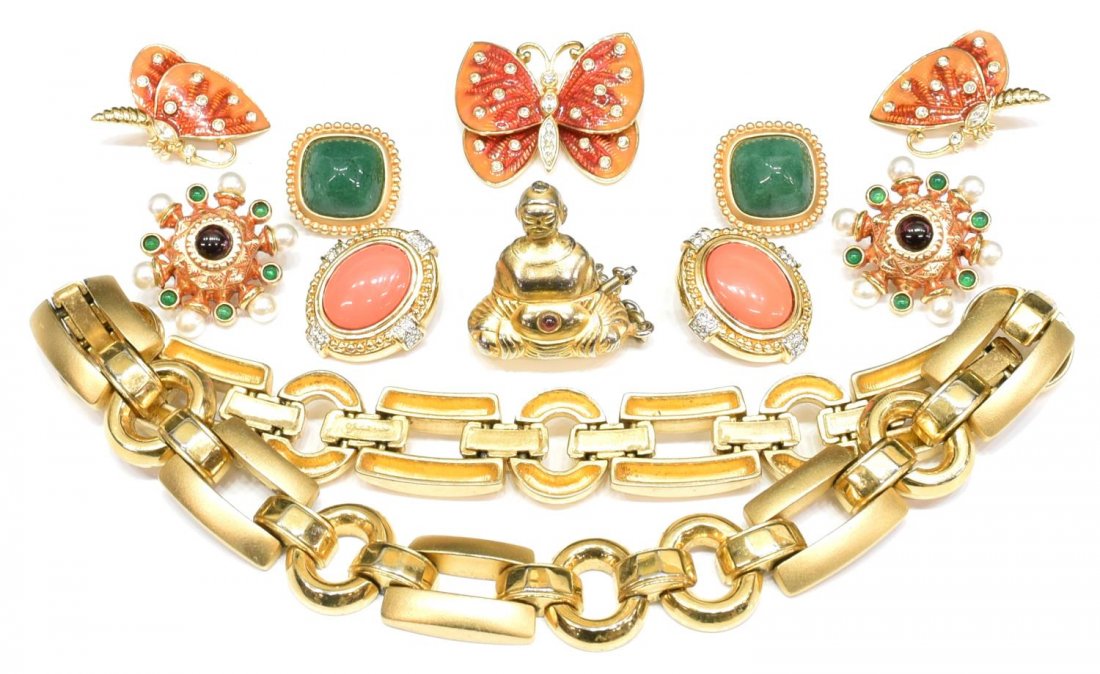 COLLECTION OF JUDITH LEIBER COSTUME JEWELRY (1 of 5)