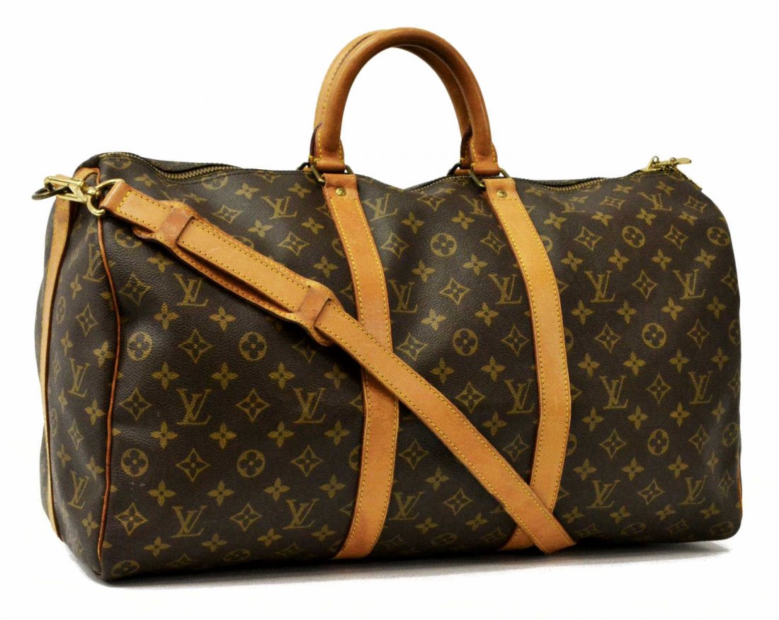 LOUIS VUITTON MONOGRAM KEEPALL 50 TRAVELING DUFFLE (1 of 4)