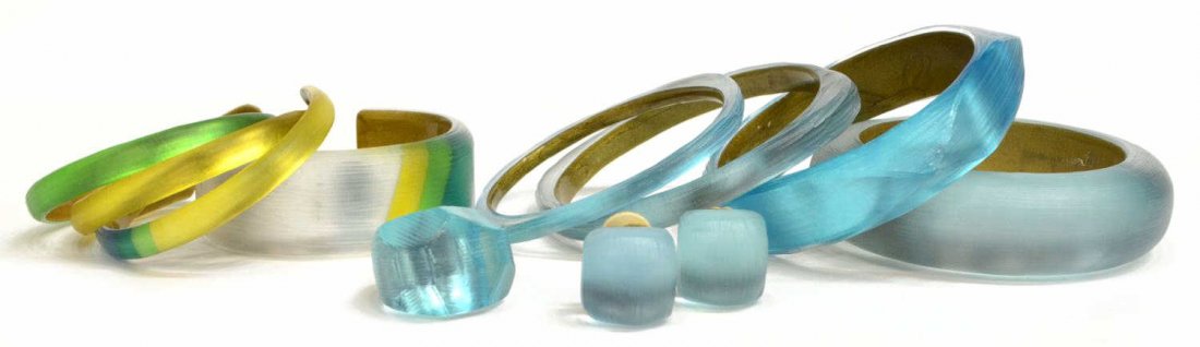 ALEXIS BITTAR MULTI-COLOR LUCITE JEWELRY LOT (1 of 5)