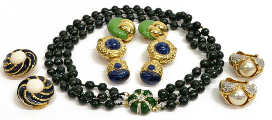 GROUP OF VOGUE BIJOUX SIGNED COSTUME JEWELRY (1 of 4)