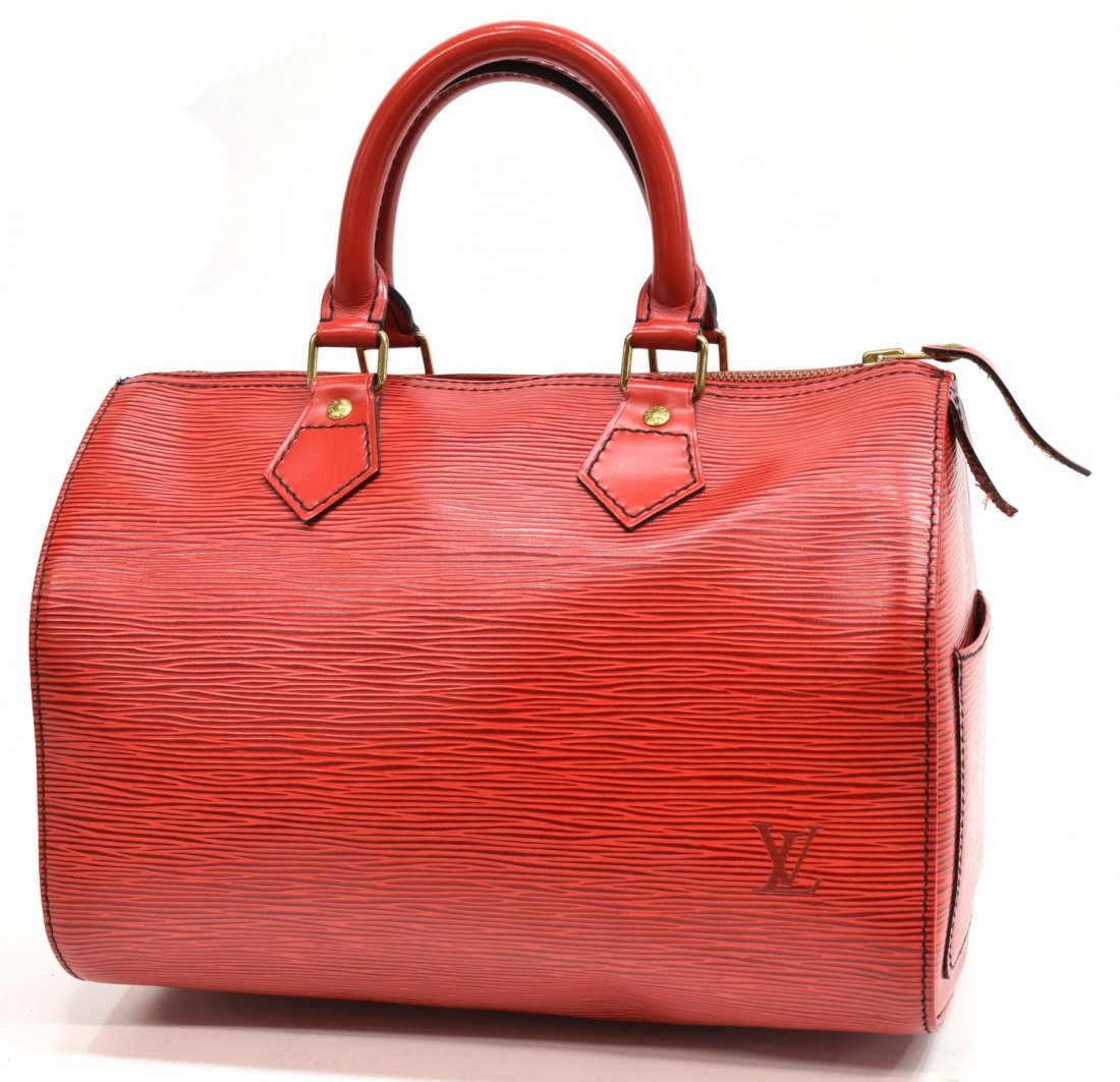 LOUIS VUITTON 'SPEEDY 25' EPI LEATHER HANDBAG (1 of 4)