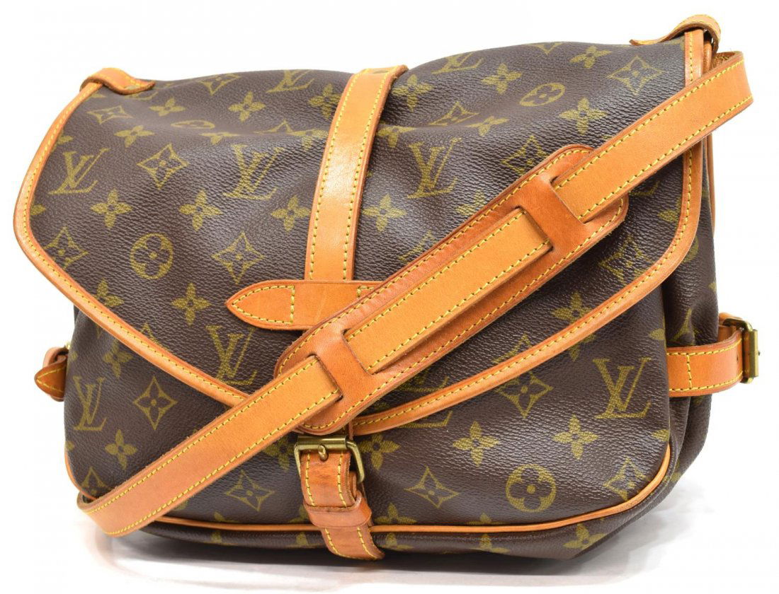 LOUIS VUITTON 'SAUMUR 25' MESSENGER SHOULDER BAG (1 of 5)