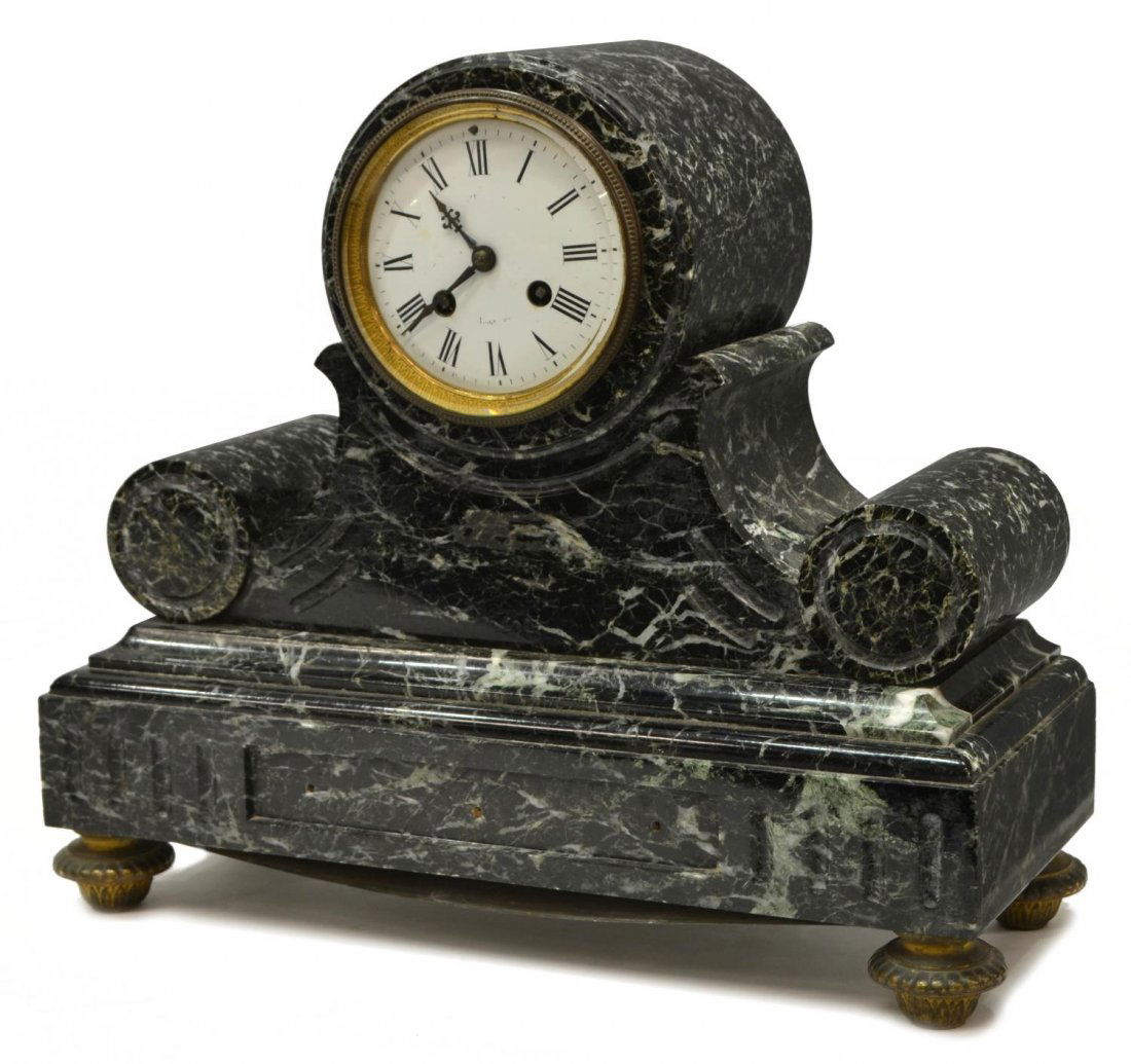 NAPOLEON III JAPY FRERES MARBLE MANTEL CLOCK (1 of 5)