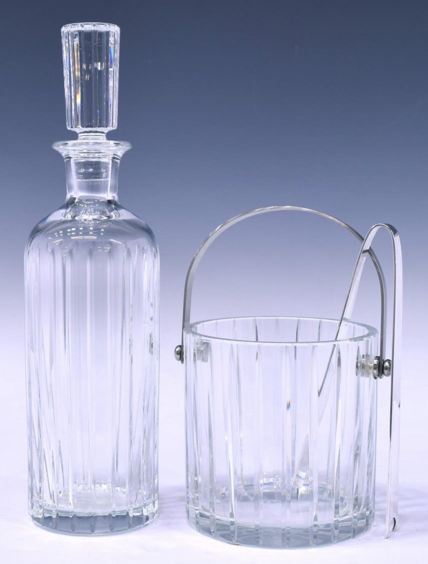 (2)BACCARAT CRYSTAL HARMONIE DECANTER & ICE BUCKET (1 of 5)