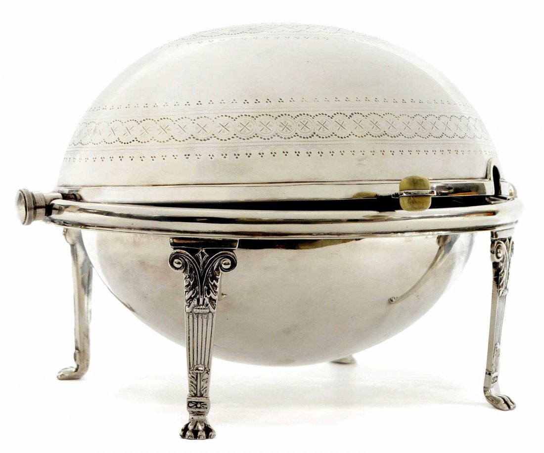 EDWARDIAN SILVERPLATE LIDDED DISH BISCUIT WARMER (1 of 3)
