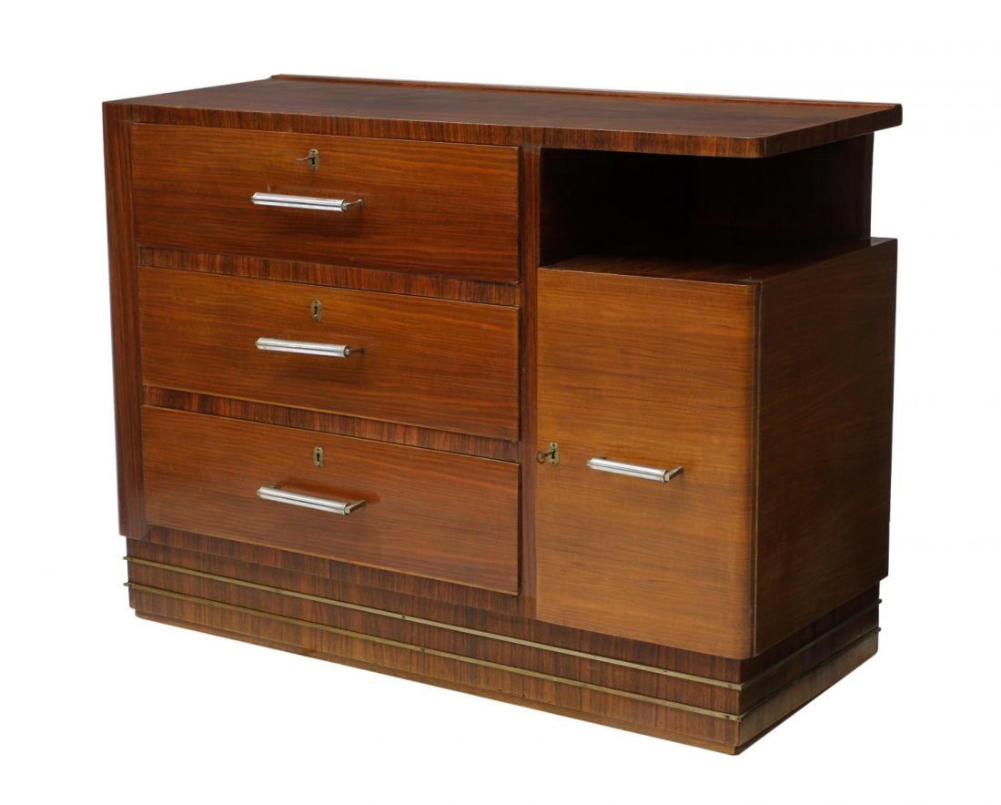 ITALIAN ROSEWOOD ART DECO COMMODE (1 of 2)