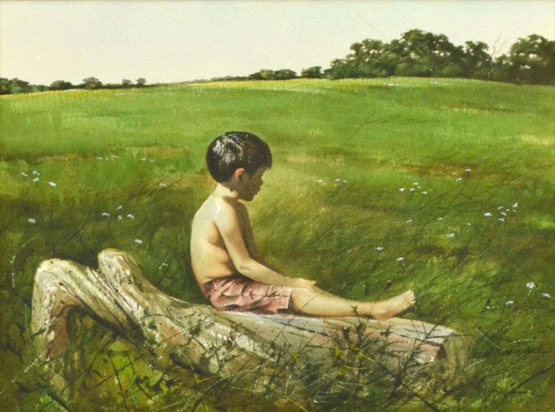 ROBERT SUMMERS(TEXAS B. 1940) WATERCOLOR PAINTING (1 of 3)