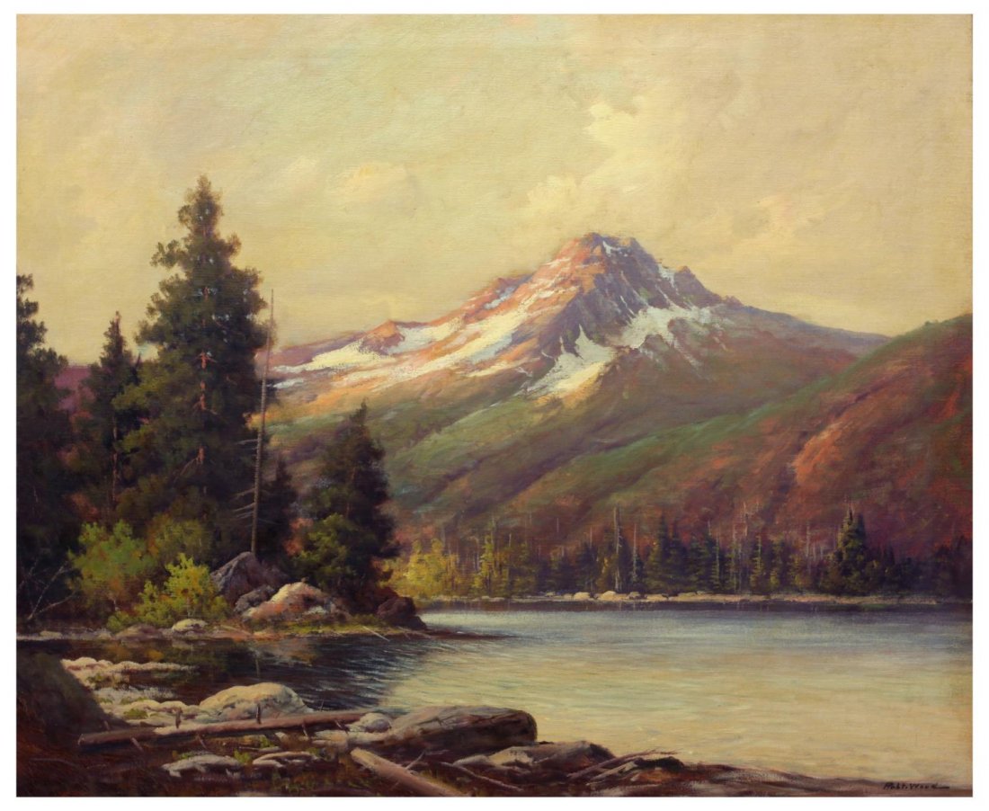 ROBERT W. WOOD (1889-1979), MOUNTAIN PAINTING (1 of 4)