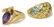 (2) LADIES VINTAGE ESTATE GEMSET 14KT GOLD RINGS