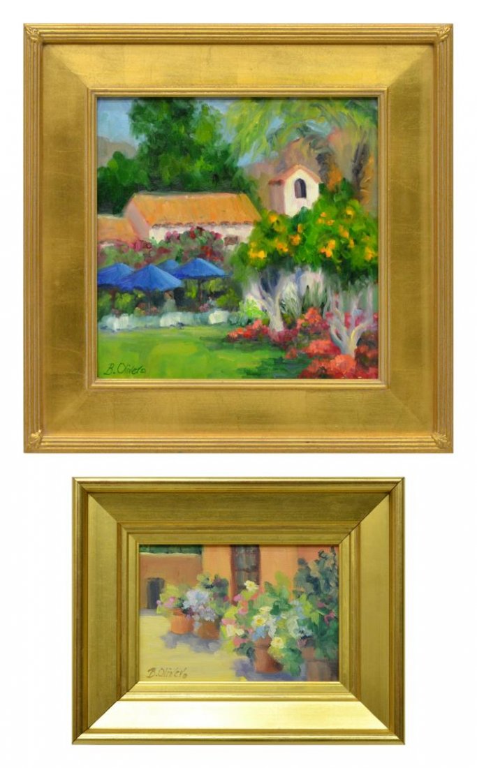 (2) BUNNY OLIVER (AUSTIN, TX 20TH C) PAINTINGS (1 of 4)