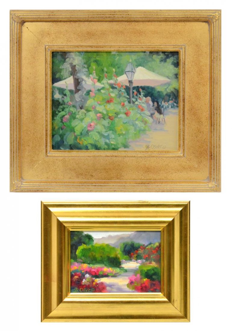 (2) BUNNY OLIVER (AUSTIN, TX 20TH C) PAINTINGS (1 of 7)