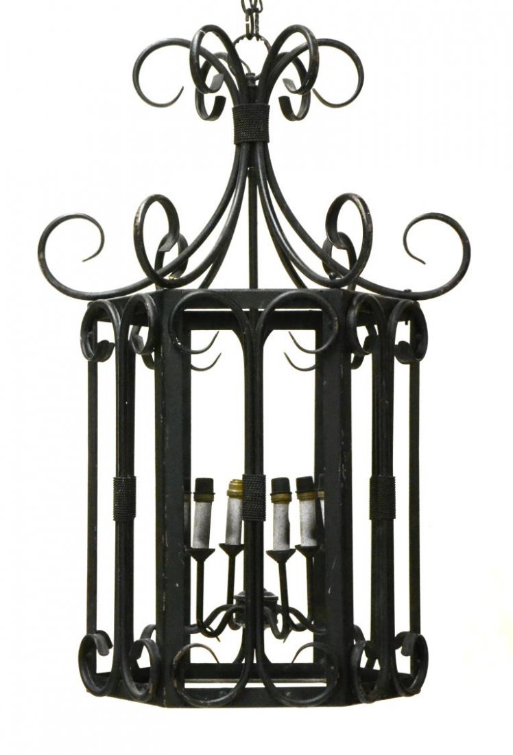 OPENWORK IRON SIX-LIGHT HANGING LANTERN (1 of 2)