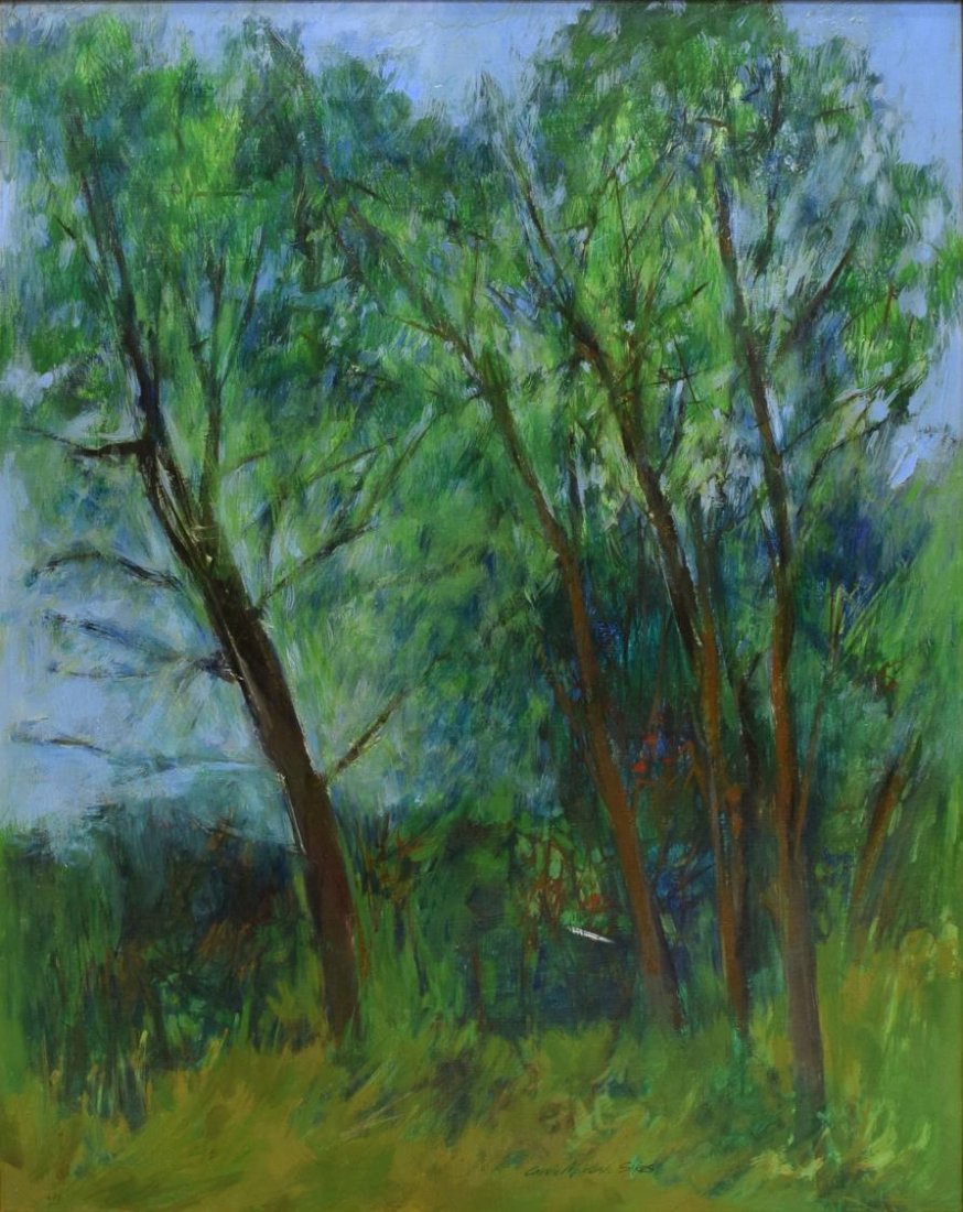 CAROLE SIKES (TEXAS, B. 1934), LANDSCAPE PAINTING (1 of 5)