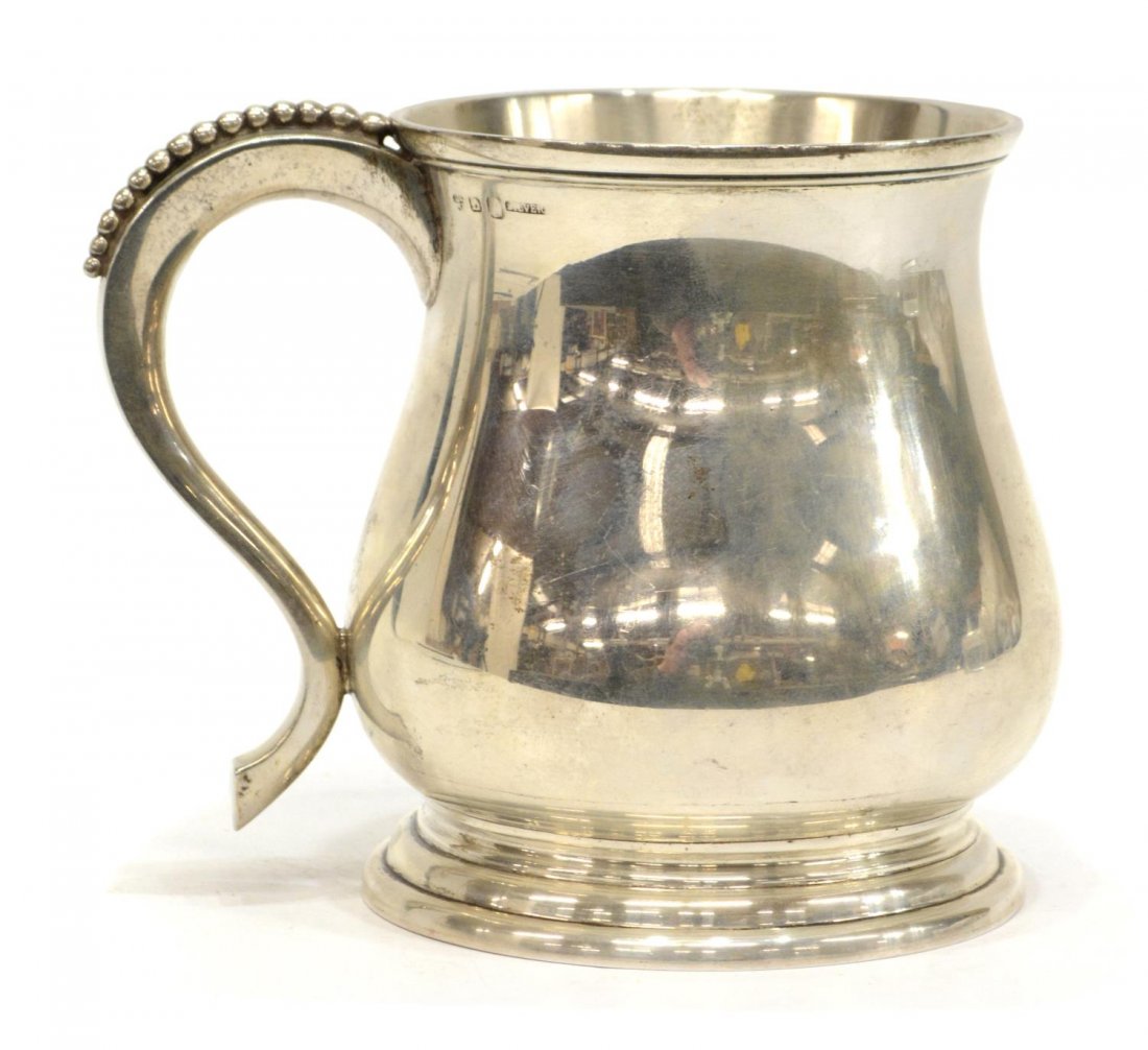 BRITISH COLONIAL STERLING SILVER MILK JAR 12.44OZT (1 of 5)