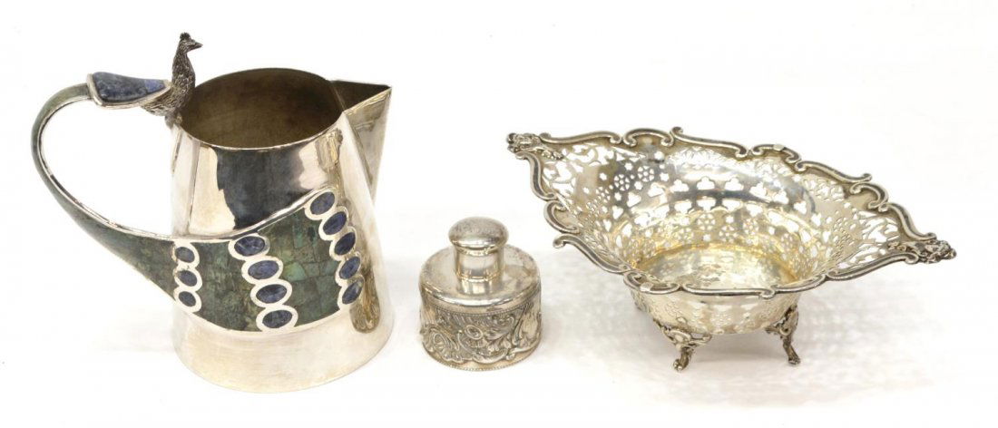 (3) GROUP OF SILVER & SILVERPLATED TABLE ARTICLES (1 of 10)