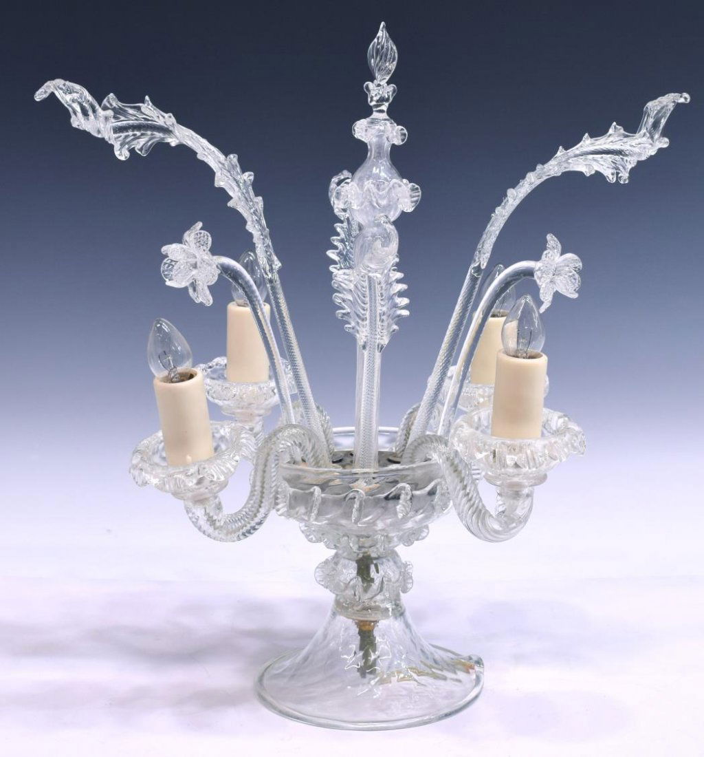 MURANO GLASS FOUR-LIGHT ELECTRIFIED CANDELABRA (1 of 4)