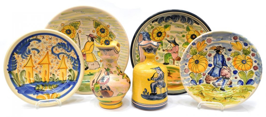 (6) COLLECTION OF TALAVERA STYLE TABLEWARE (1 of 7)