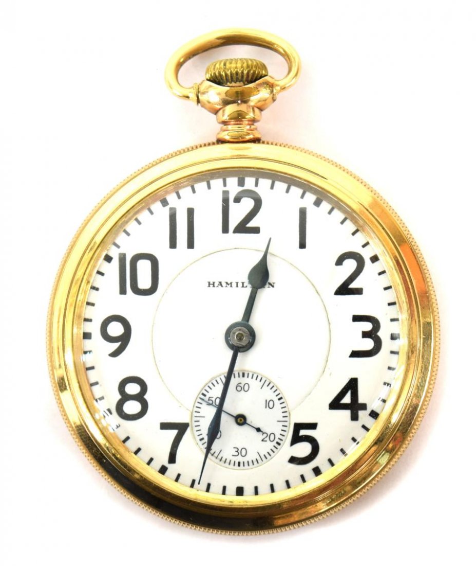 HAMILTON 21 JEWEL RAILROAD GRADE 990 POCKET WATCH