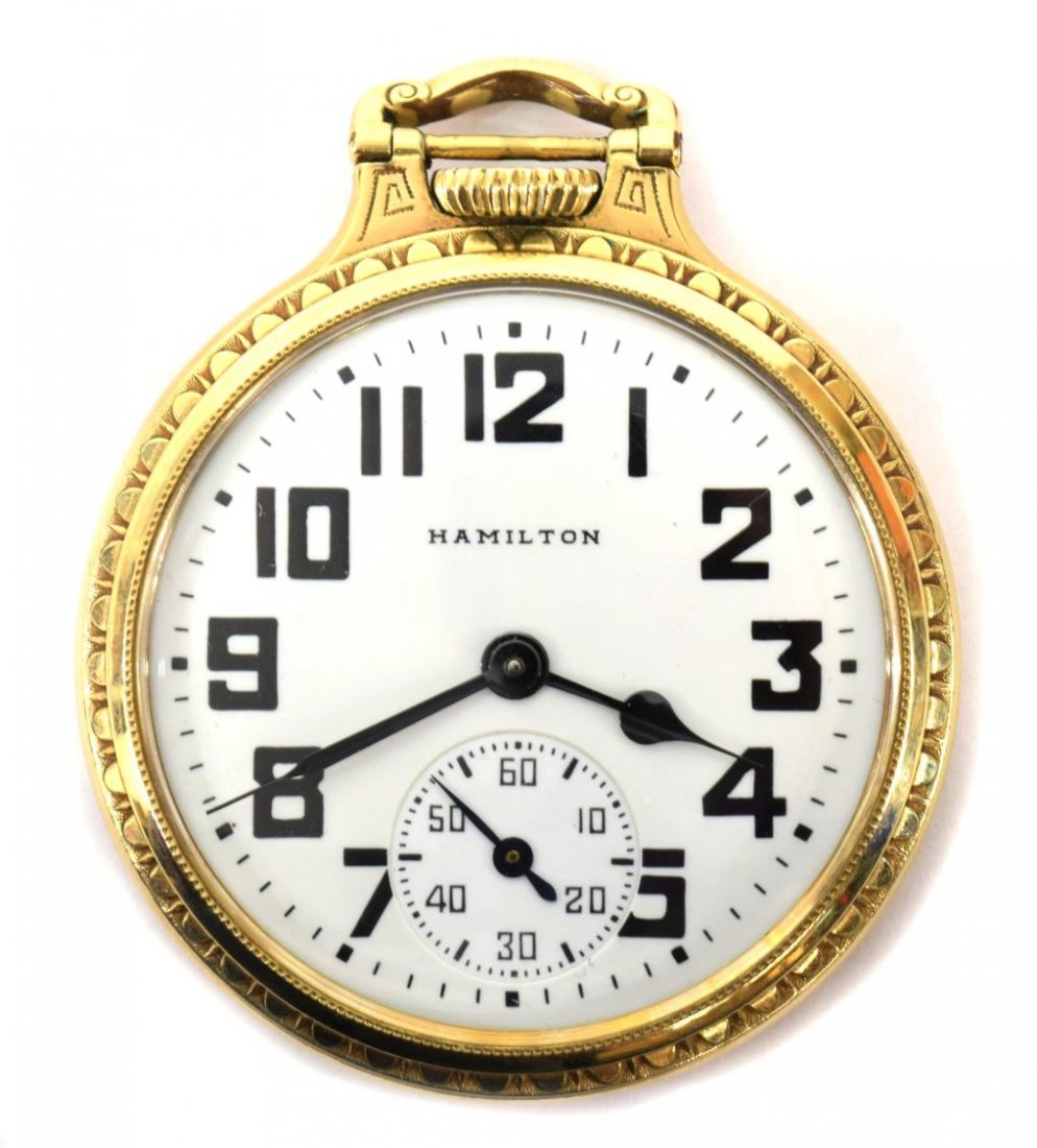 HAMILTON 21 JEWEL RAILROAD GRADE 992B POCKET WATCH