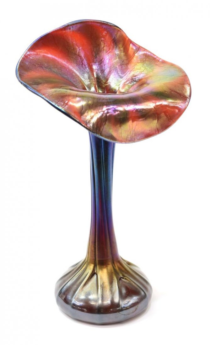 LUNDBERG STUDIOS JACK IN THE PULPIT ARTGLASS VASE (1 of 7)