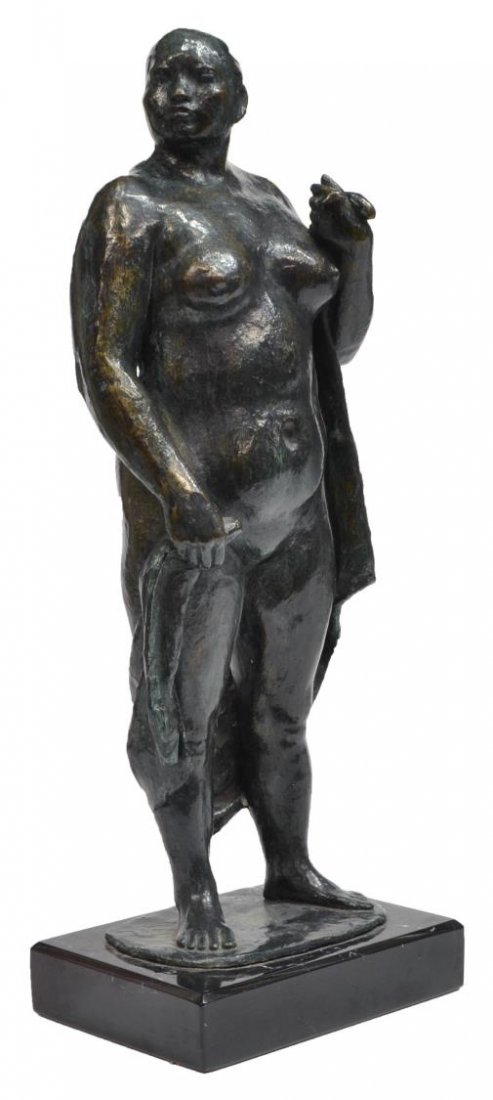 ARMANDO AMAYA (MEXICAN B 1935) BRONZE FIGURE WOMAN (1 of 4)