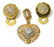 (3) LADIES 14KT YELLOW GOLD CZ & DIAMOND JEWELRY
