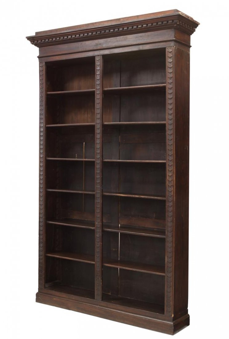 ITALIAN RENAISSANCE REVIVAL OPEN FRONT BOOKCASE (1 of 2)