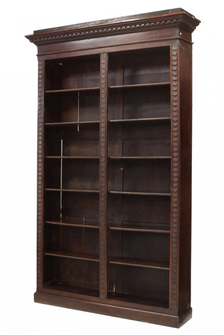 ITALIAN RENAISSANCE REVIVAL OPEN FRONT BOOKCASE (1 of 4)