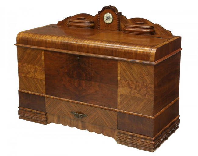 Lane Waterfall Cedar Chest With Clock Accent